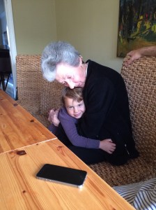 Stefanie Steinberg and her great granddaughter, Noa