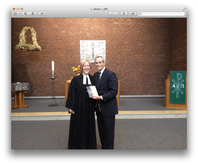 With Pastorin Ulrike Wohlfahrt