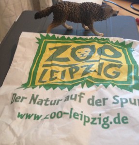 The wolf figurine I purchased at the Leipzig Zoo as a symbol of hope for the future